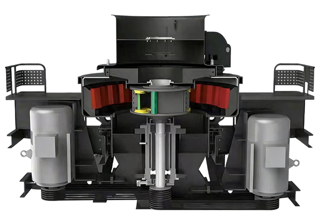 VSI5X Vertical Shaft Impact Crusher Internal structure