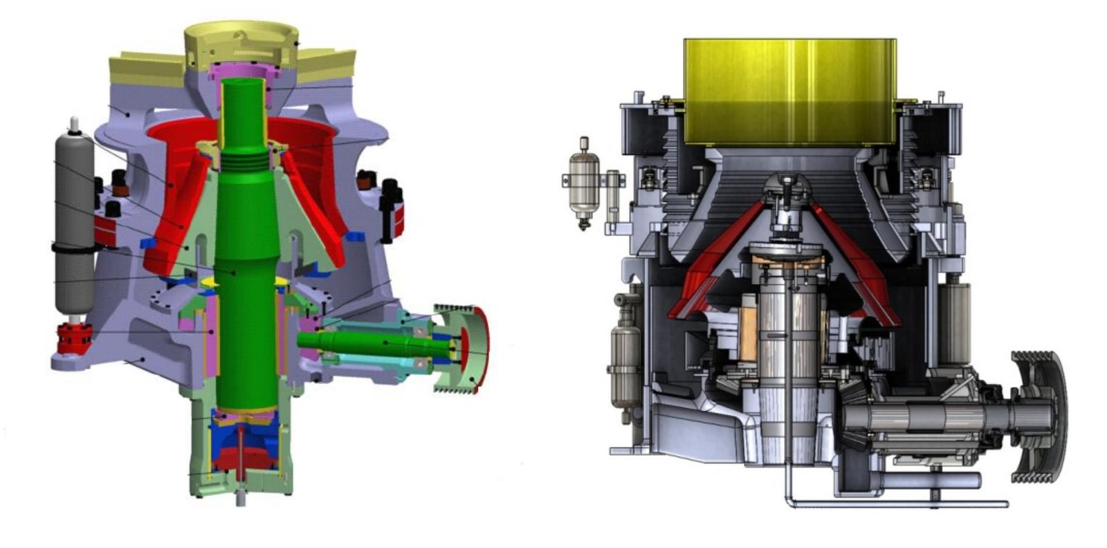 HST and HP cone crushers