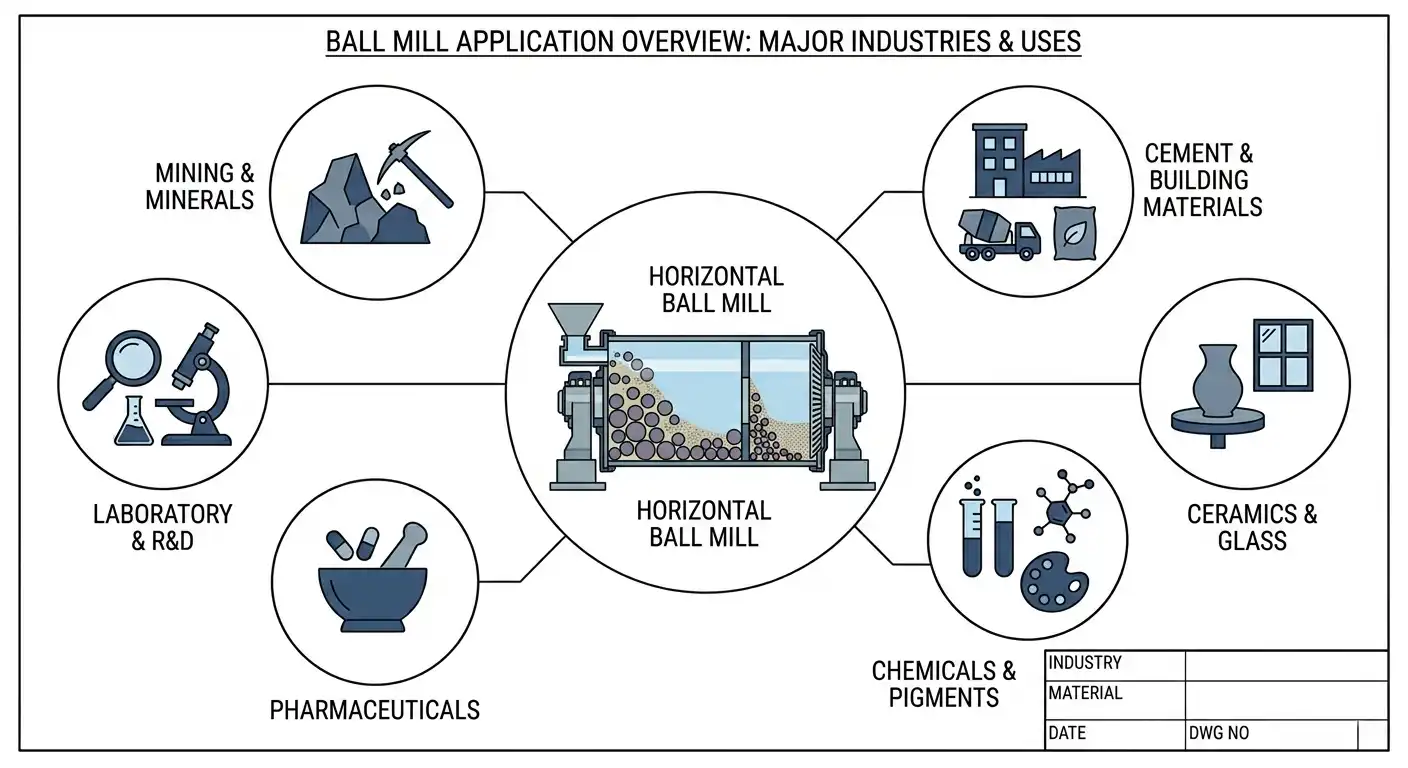 small industrial ball mill applications