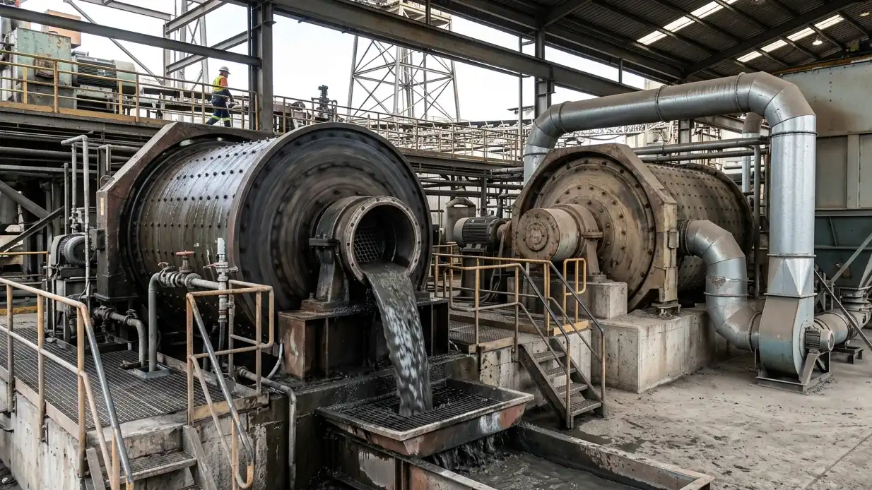 slurry discharge and dry discharge
