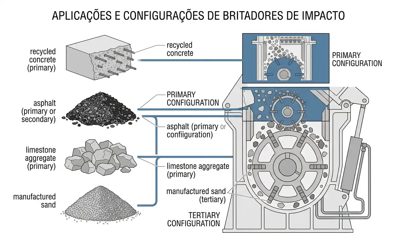 Four most suitable impact crusher configurations