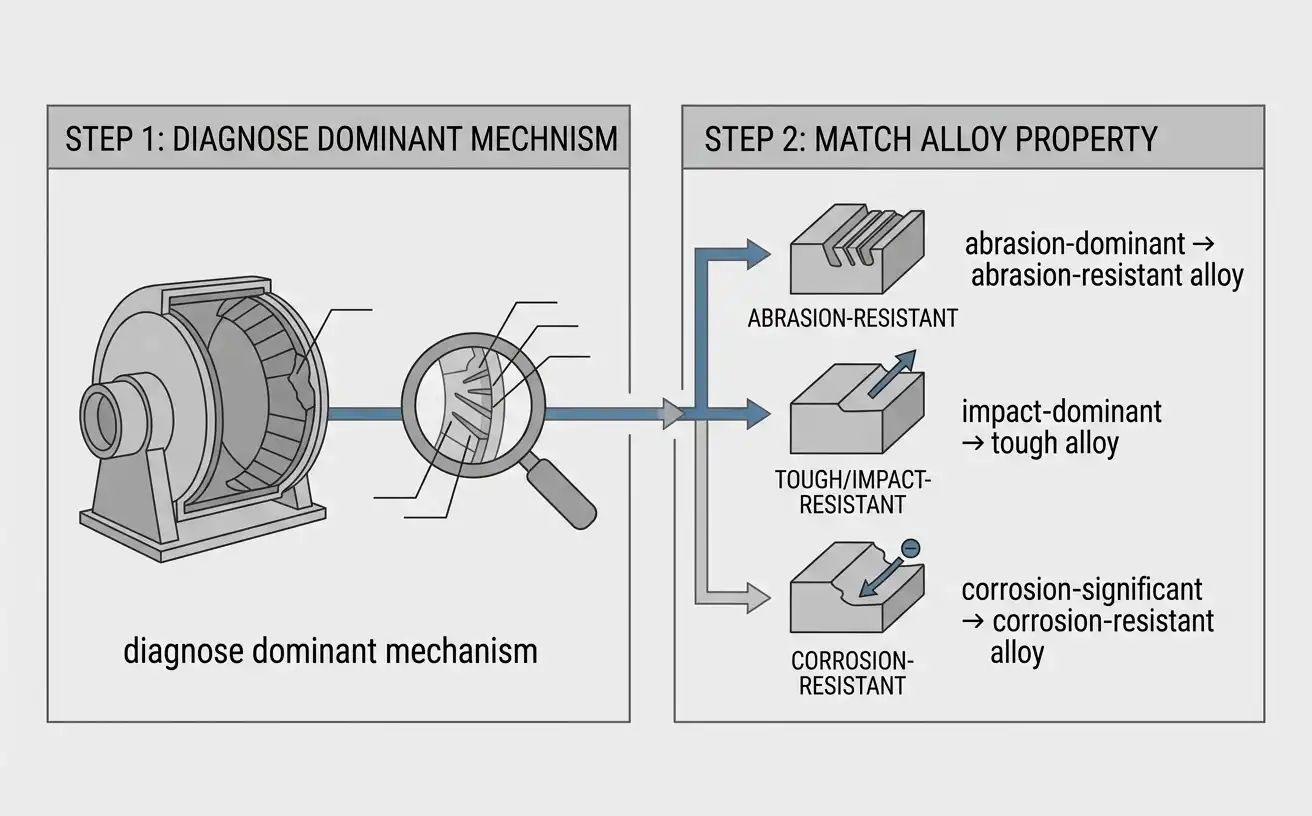 Matching Alloy to the Dominant Mechanism