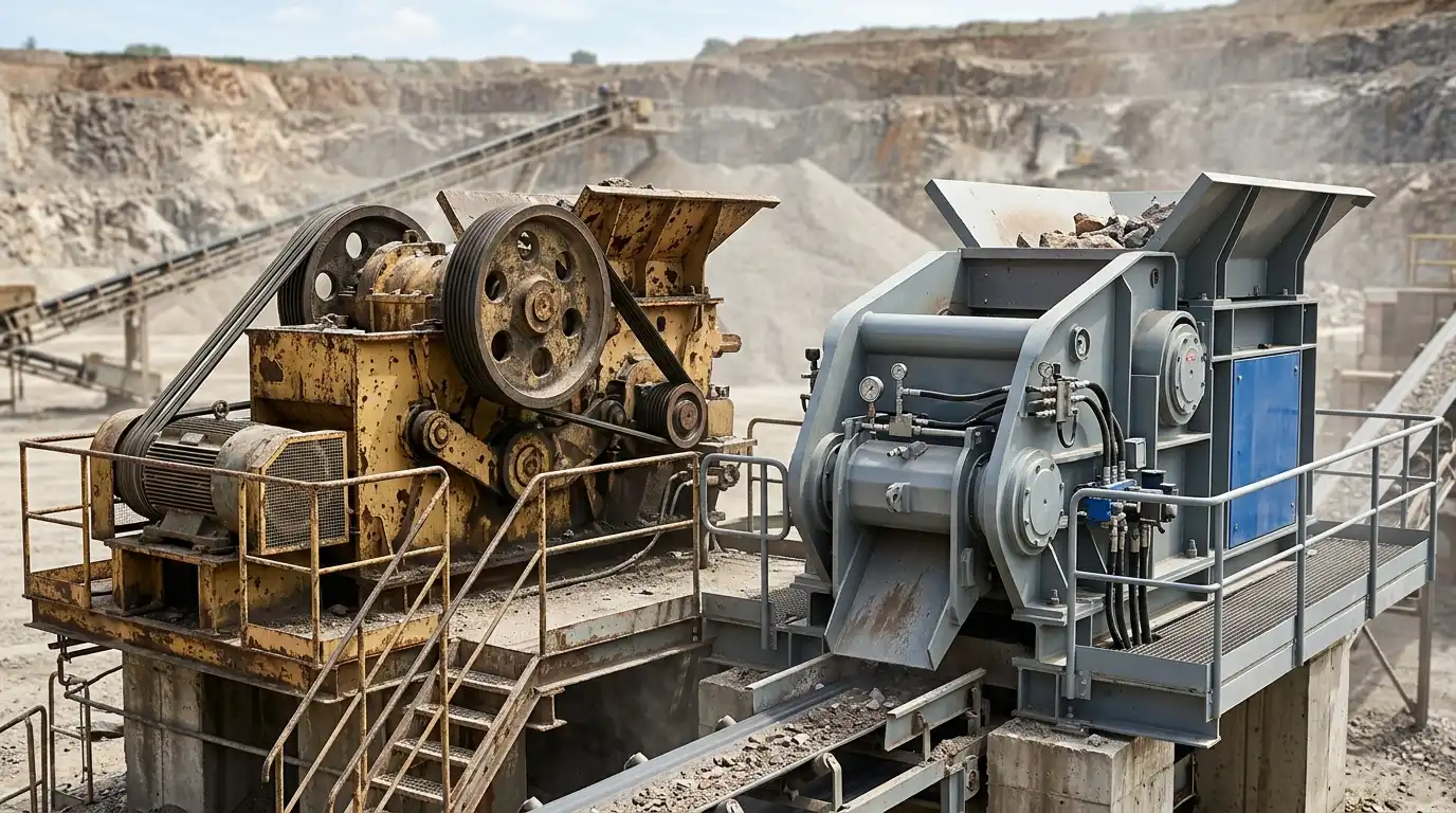 PEW jaw crusher and PE jaw crusher