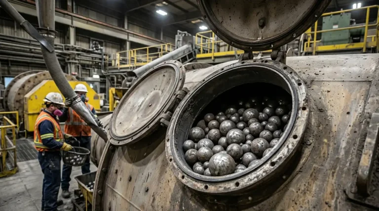 Steel grinding balls