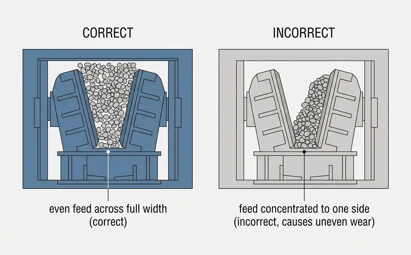 jaw crusher chamber