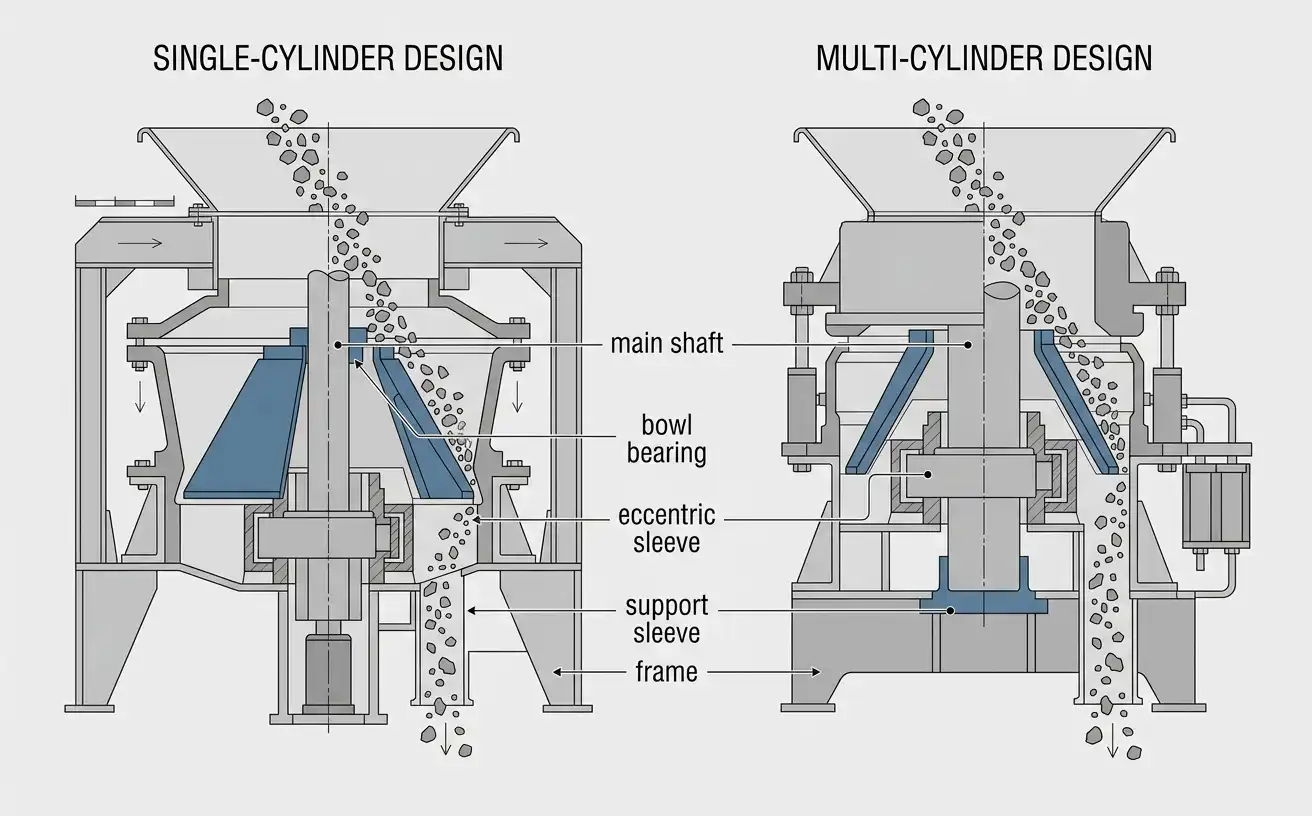 single-cylinder and multi-cylinder