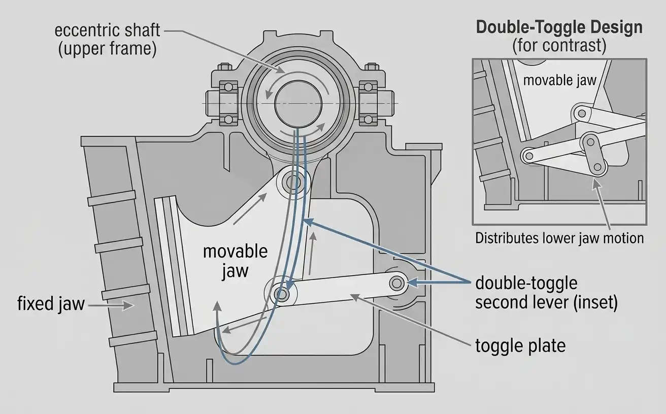 single-toggle jaw crusher