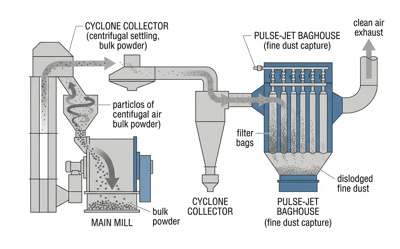 two-stage dust collection