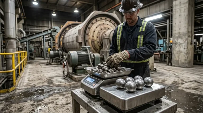 weighing steel grinding balls